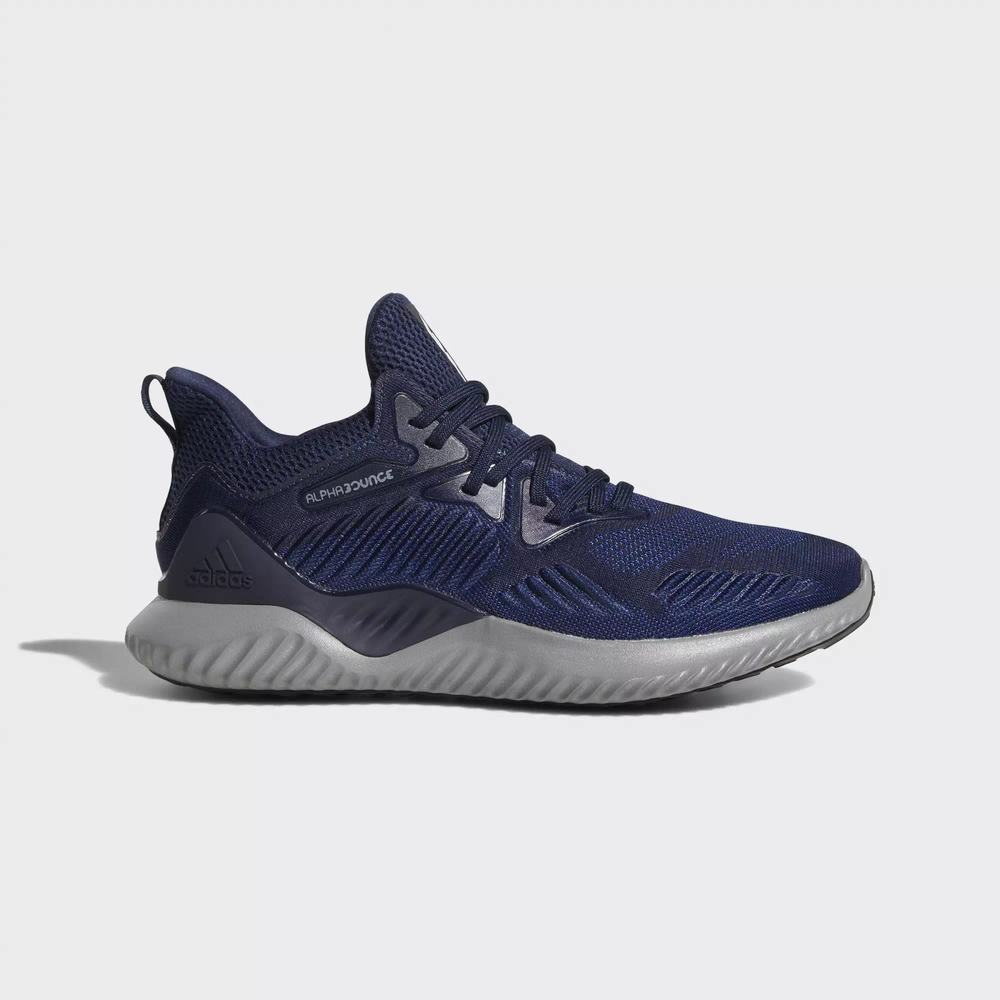 Adidas Alphabounce Beyond Team Tenis Para Correr Azules Para Hombre (MX-93102)